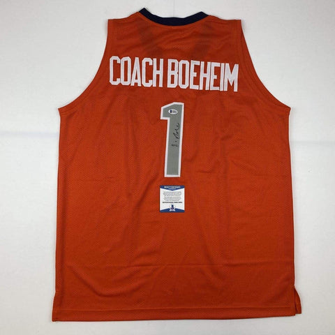Autographed/Signed Jim Boeheim Syracuse Orange Coach Jersey JSA COA