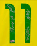 Ronaldo, Ronaldinho, Pele & Kaka Signed Brazil FC Soccer Jersey with Beckett COA