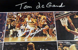 1978-79 NBA Champions Supersonics Auto Poster Photo 9 Sigs Fred Brown MCS 51053