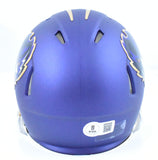 Rashod Bateman Autographed Baltimore Ravens ALT 24 Speed Mini Helmet - Beckett