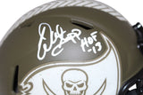 Warren Sapp Signed Tampa Bay Buccaneers Mini Helmet Salute Beckett 40820