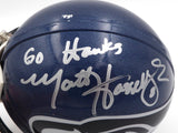 Matt Hasselbeck Autographed Seahawks Mini Helmet "Go Hawks" MCS Holo #88484