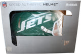 Breece Hall Autographed New York Jets 78-89 TB Helmet Proline Beckett 58539