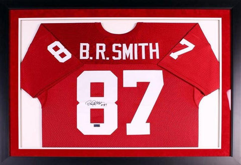 BILLY RAY SMITH AUTOGRAPHED ARKANSAS RAZORBACKS #87 FRAMED JERSEY COA