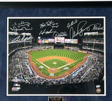 New York Yankees 2009 World Champions Autographed Stadium Photo Steiner LOA/COA