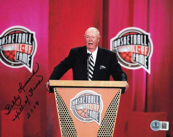 Bobby Leonard Autographed 8x10 Photo Indiana "HOF 2014" Beckett QR #BS30102