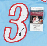 Allen Iverson Signed Philadelphia 76ers Powder Jersey (JSA COA)#1 Pk 1996 Draft