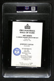 Johnny Unitas HOF Colts Autographed GLAC Enshrinee Proof 19/50 PSA/DNA 183809