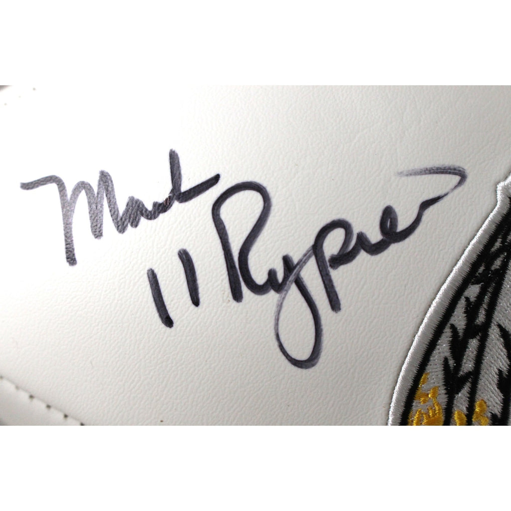Mark Rypien Autographed Washington Redskins Logo Football SB MVP Becke ...