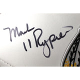 Mark Rypien Autographed Washington Redskins Logo Football SB MVP Beckett W 51821