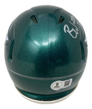 Brian Westbrook Signed Philadelphia Eagles Mini Speed Helmet BAS