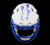 Kerryon Johnson Signed Detroit Lions Speed AMP Mini Helmet - "MoTown's Finest"