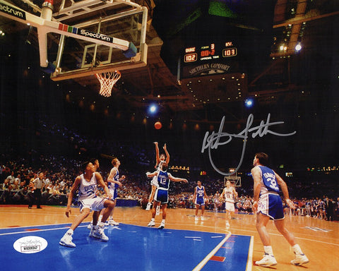 Christian Laettner Signed Duke The Shot Image 8x10 Photo - (JSA COA)