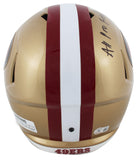49ers Fred Warner "All-Pro Fred" Signed Full Size Speed Rep Helmet BAS Witnessed