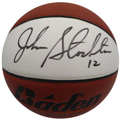 John Stockton Autographed Signed Basketball Utah Jazz Beckett BAS #AC98286