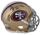 49ers Kyle Juszczyk Authentic Signed Speed Mini Helmet w/ Case BAS Witnessed