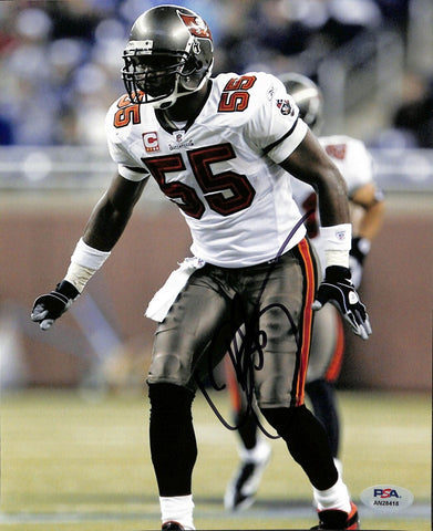 Derrick Brooks HOF Signed/Auto 8x10 Photo Tampa Bay Buccaneers PSA/DNA 185234
