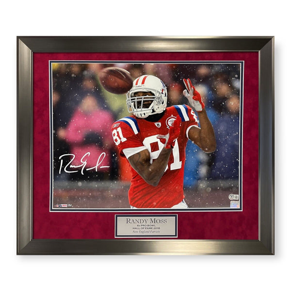 Randy Moss Signed Autographed 16x20 Photograph Framed to 23x27 Beckett