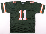 Carson Beck Signed Miami Hurricanes Green Jersey (Beckett) 2025 Starting Q.B
