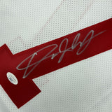 Autographed/Signed Dwayne Haskins Jr. Ohio State White Jersey JSA COA