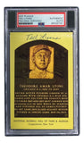 Ted Lyons Signed 4x6 Chicago White Sox HOF Plaque Card PSA 85025791