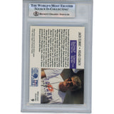 Jack Elway Autographed 91 Pro Set WLAF Insert #9 Trading Card Slab Beckett 51546