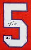 Clemson Tee Higgins Authentic Signed Orange Pro Style Framed Jersey BAS