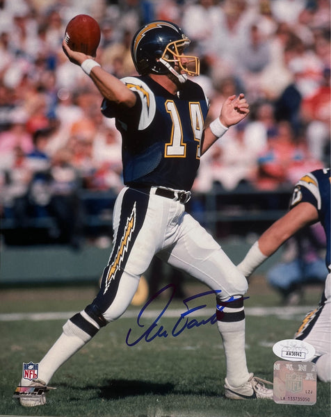 Dan Fouts Autographed San Diego Chargers 8x10 Photo | JSA COA