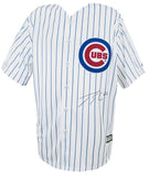 Jorge Soler Signed Cubs White Majestic Replica Baseball Jersey - (SCHWARTZ COA)