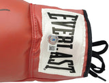 Sugar Ray Leonard Signed Red Everlast Glove Left Handed LH Beckett Wit