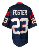 Arian Foster Houston Signed Navy Blue Football Jersey JSA