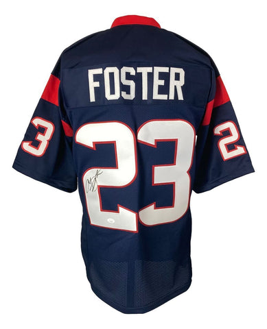 Arian Foster Houston Signed Navy Blue Football Jersey JSA