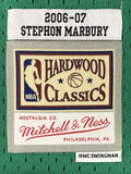 Stephon Marbury Signed New York Knicks 2006/07 M&N HWC Swingman Jersey BAS ITP