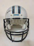 XAVIER LEGETTE SIGNED CAROLINA PANTHERS F/S VSR4 REPLICA HELMET BECKETT QR