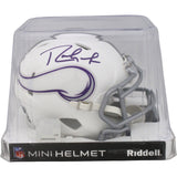 Randy Moss Autographed Minnesota Vikings Alt 24 Mini Helmet Beckett 48890