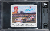 NASCAR Bobby Allison Authentic Signed 3.75x3.25 Promo Card BAS Slabbed