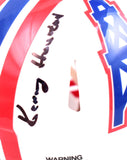 Kenny Houston Autographed Houston Oilers 81-96 Speed Mini Helmet w/HOF - Prova