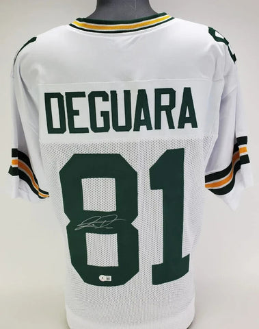 Josiah Deguara Signed Packers Jersey (Beckett) Green Bay's 2020 3rd Rnd Pk / TE