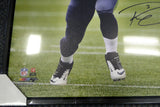 RUSSELL WILSON AUTOGRAPHED FRAMED 24X30 CANVAS PHOTO SEAHAWKS RW HOLO 107487