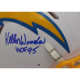 Kellen Winslow Signed Los Angeles Chargers Mini Helmet HOF Beckett 44431