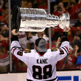 Patrick Kane Signed Chicago Blackhawks 43"x 35" Framed Jersey (Beckett) 3xChamp