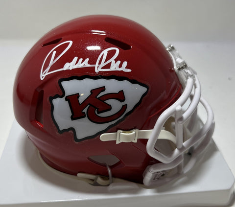 RASHEE RICE Signed Riddell Speed Mini Helmet - Kansas City Chiefs NFL - BAS