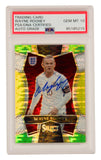 Wayne Rooney Signed 2016-17 Panini Select Soccer Prizm #169 - PSA 10 Autograph