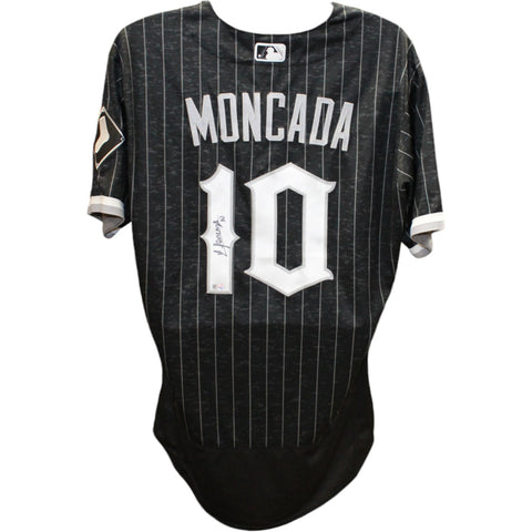 Yoan Moncada Signed Chicago White Sox Replica City Connect Jersey Sz48 MLB 47008