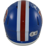 John Elway Autographed Denver Broncos TB Mini Helmet Beckett Witness 55218