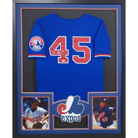 Pedro Martinez Autographed Signed Framed Montreal Expos Red Sox Jersey JSA