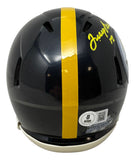 Terry Bradshaw Signed Pittsburgh Steelers Mini Speed Helmet BAS w/ Case 58748