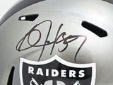 BO JACKSON AUTOGRAPHED RAIDERS FLASH GRAY FULL SIZE SPEED HELMET BECKETT 218028