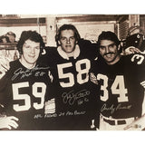 Jack Lambert Andy Russell Jack Ham Signed Steelers 16x20 BAS 46387