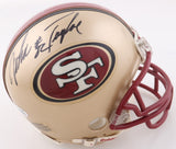 John Taylor Signed San Francisco 49ers Mini Helmet (JSA COA) 3xSuper Bowl Champs